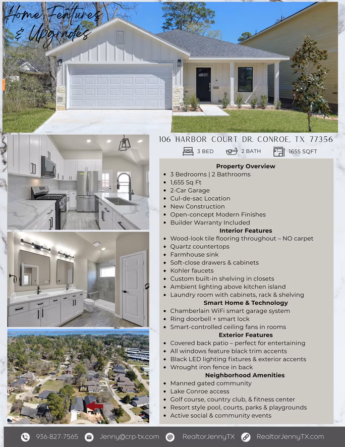 Photo 6 of 106 Harbor Court Drive, Conroe, TX