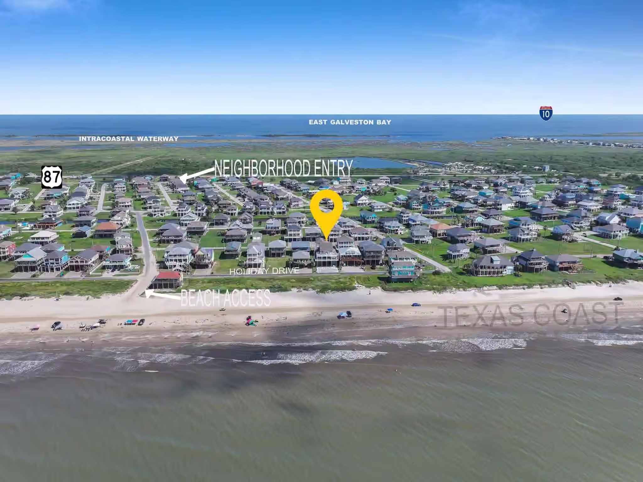 Photo of 2627 Holiday Drive, Crystal Beach, TX 77650